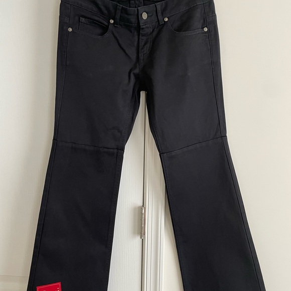 Black Pants with Red and Gold Patch,All Products : American Fashion Style Bags On Sale